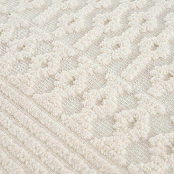 Drago White Washable Area Rug