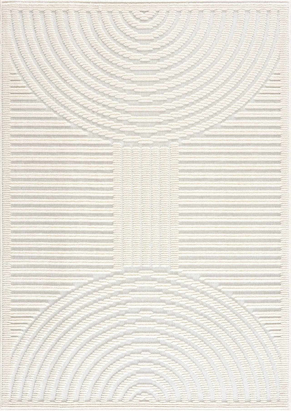 Deron White Washable Area Rug