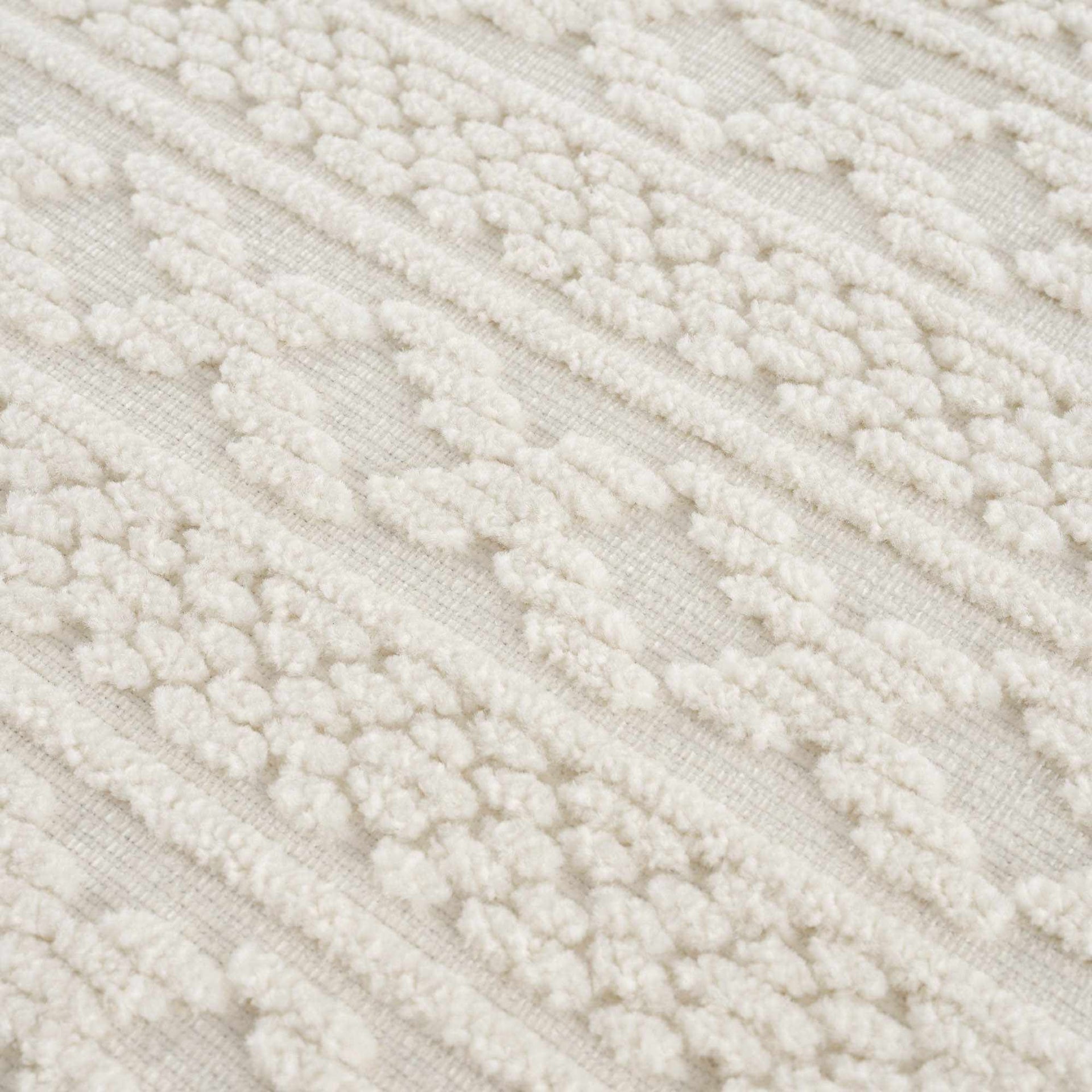 Fadey White 3D Washable Rug