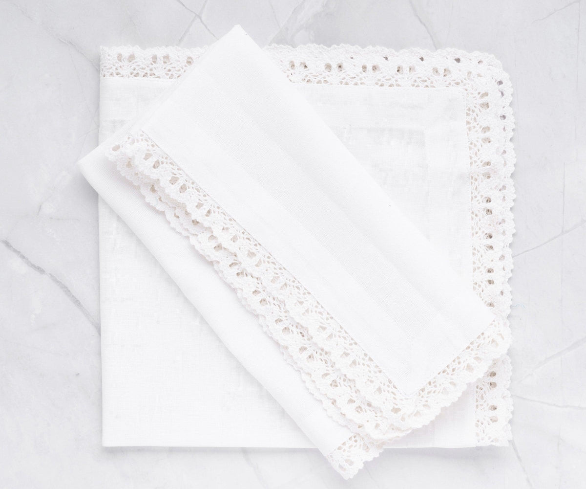 White Lace Napkins