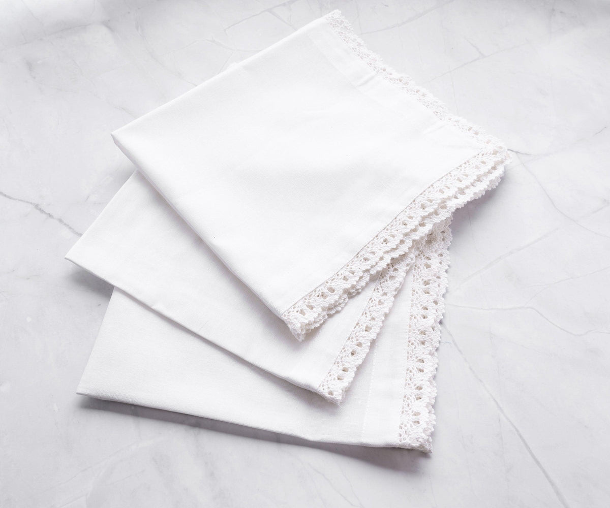 White Lace Napkins