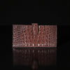 Womens Croc Embossed Leather Wallet