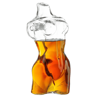 Lady Body Sculpture Whiskey & Wine Decanter Elegant Glass Female Bust Perfect for Home Decoration 750ml by The Wine Savant