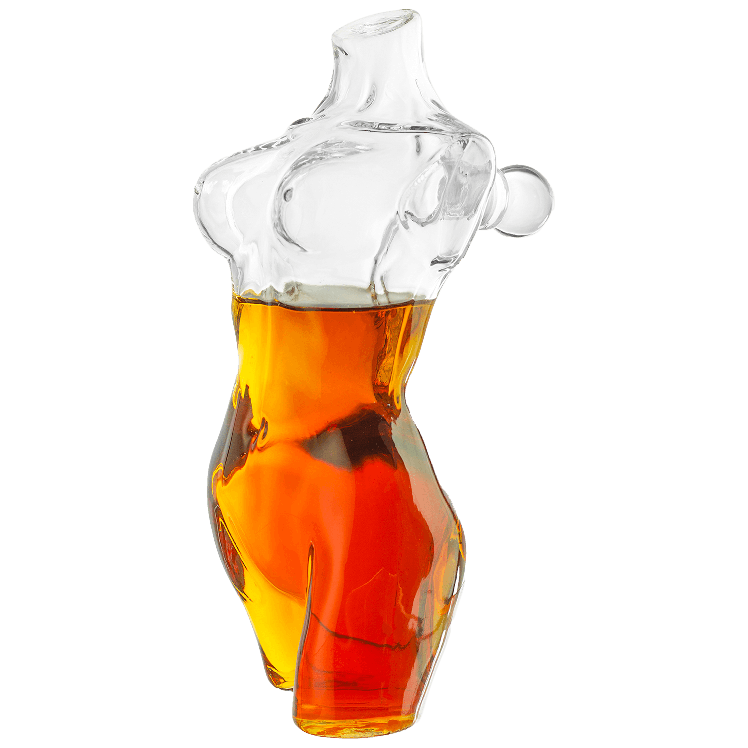 Lady Body Sculpture Whiskey & Wine Decanter Elegant Glass Female Bust Perfect for Home Decoration 750ml by The Wine Savant