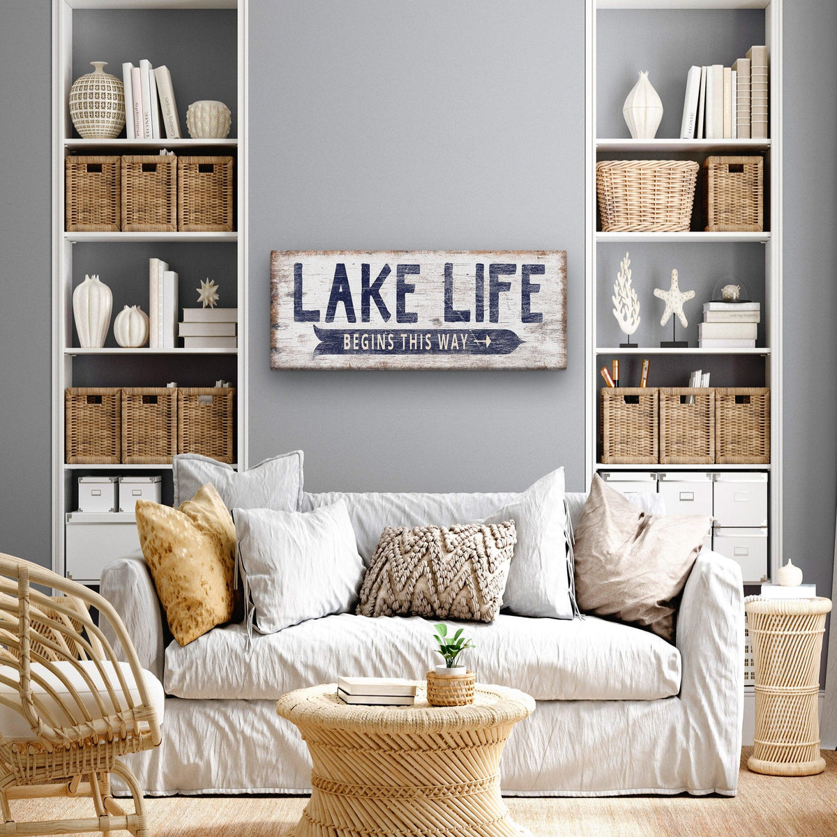 Personalized Lake Life Customizable Sign
