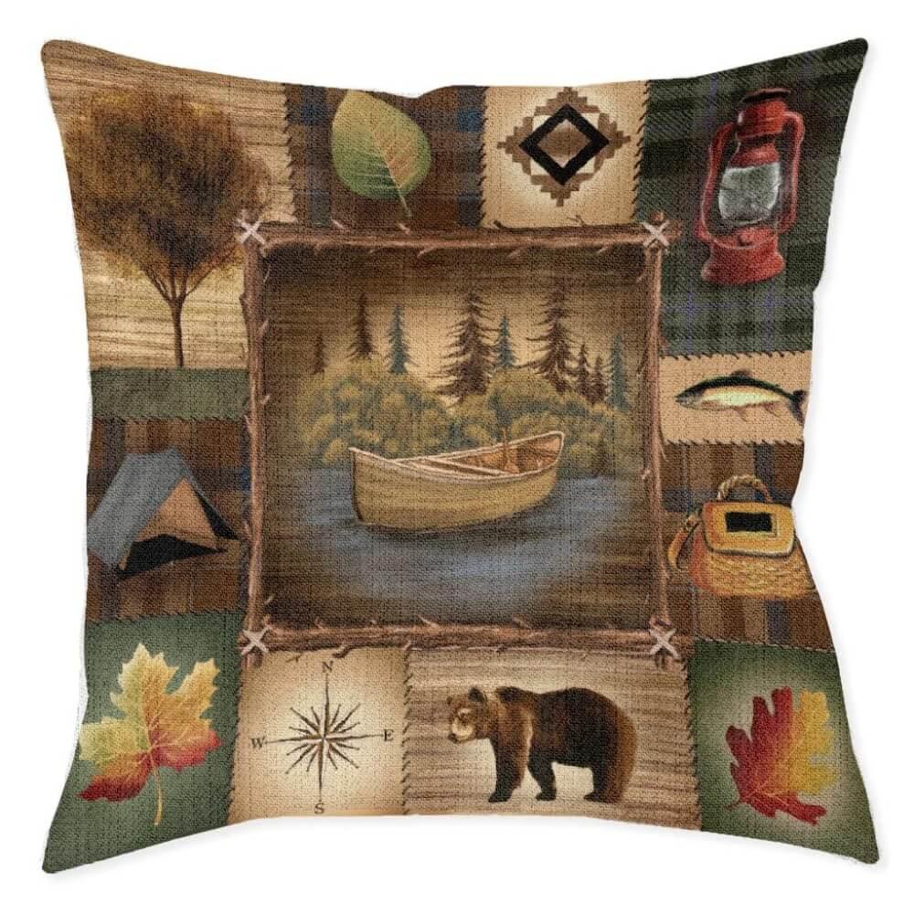 Lake Island Woven Decorative Pillow - Gifts for You 'n Me