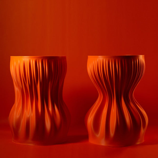 LAMELLA SIDE TABLES • ORANGE