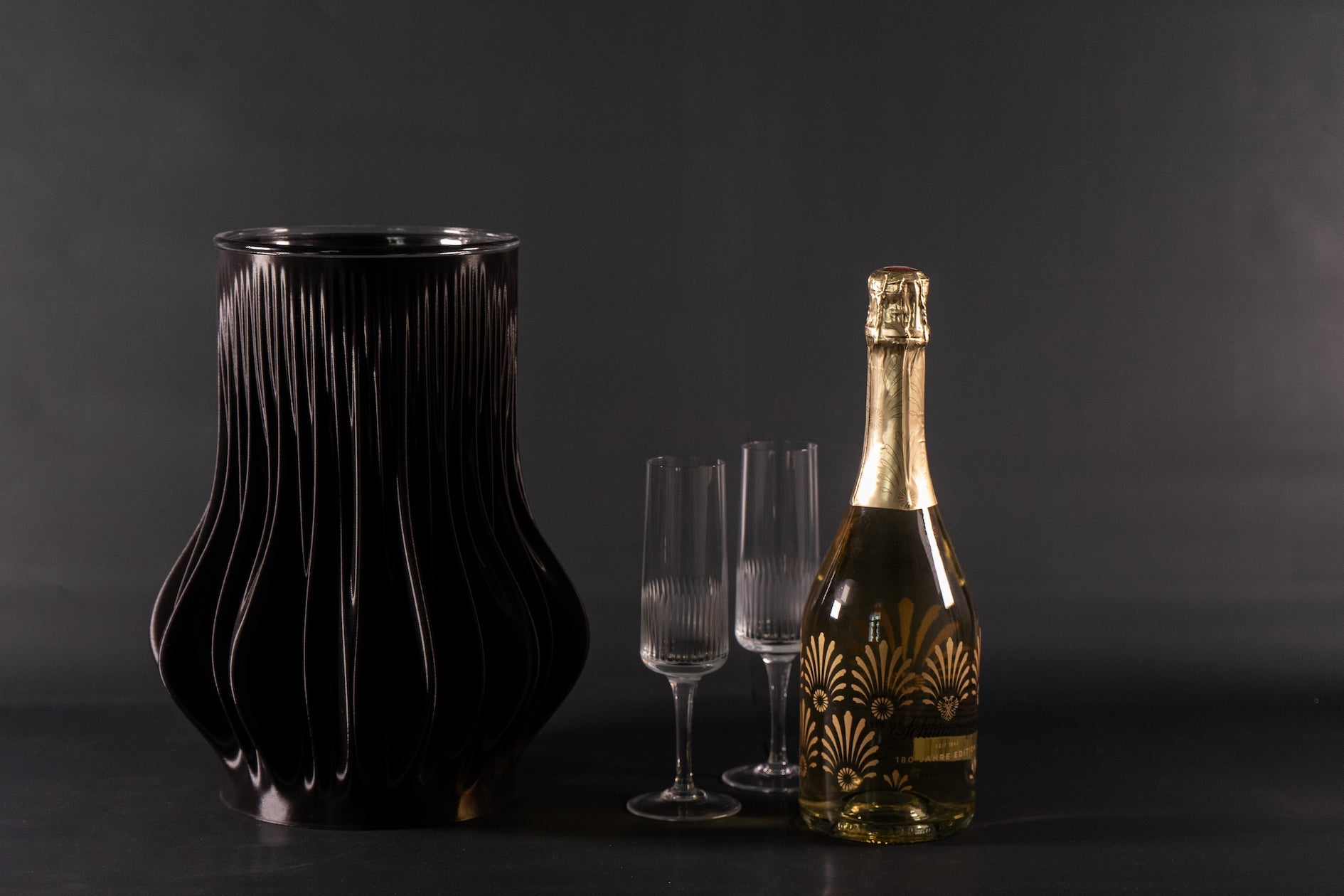 LAMELLA  CHAMPAGNE COOLER • SLATE