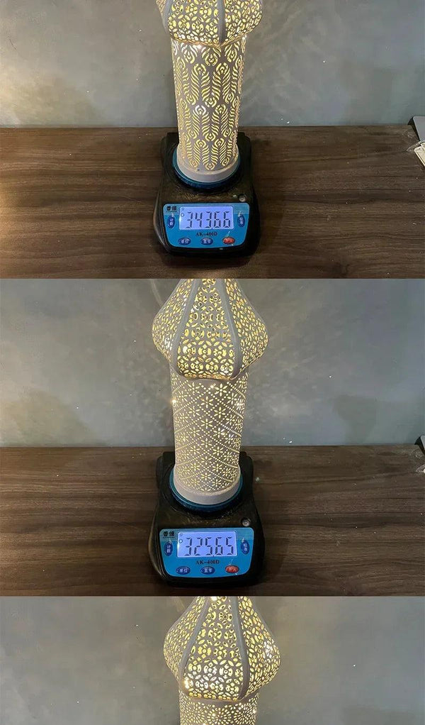 Lantern - LED Gold Wrought Iron
