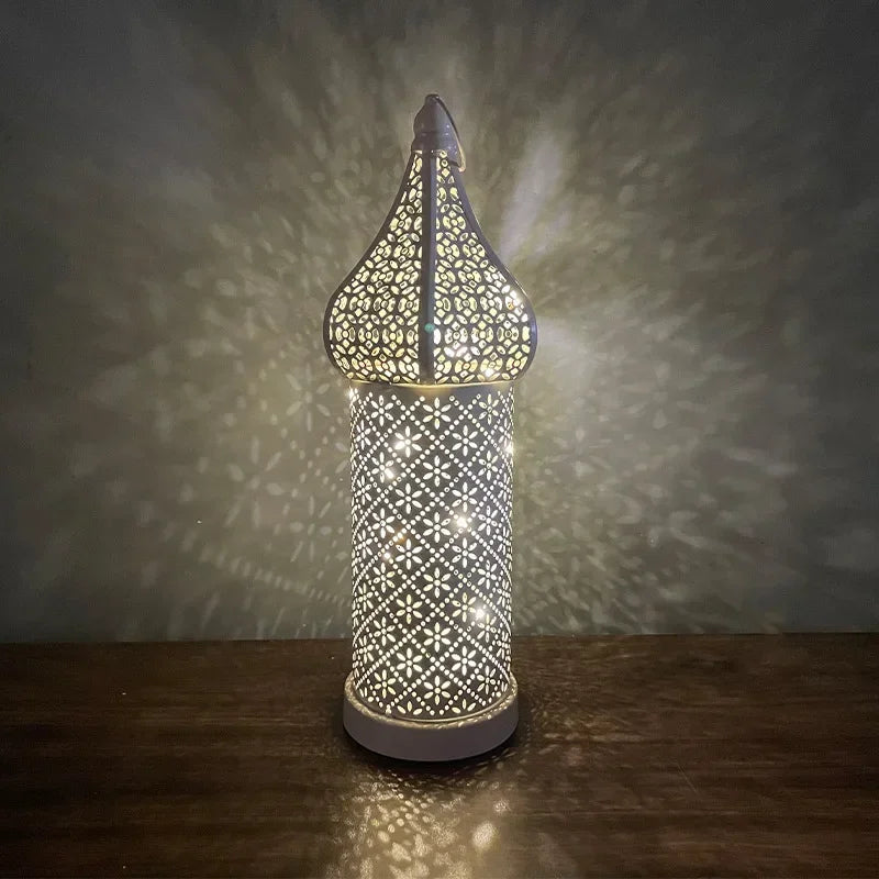 Lantern - LED Gold Wrought Iron