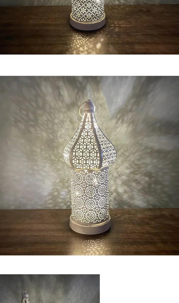 Lantern - LED Gold Wrought Iron