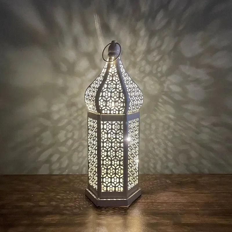 Lantern - LED Iron Moroccan Retro