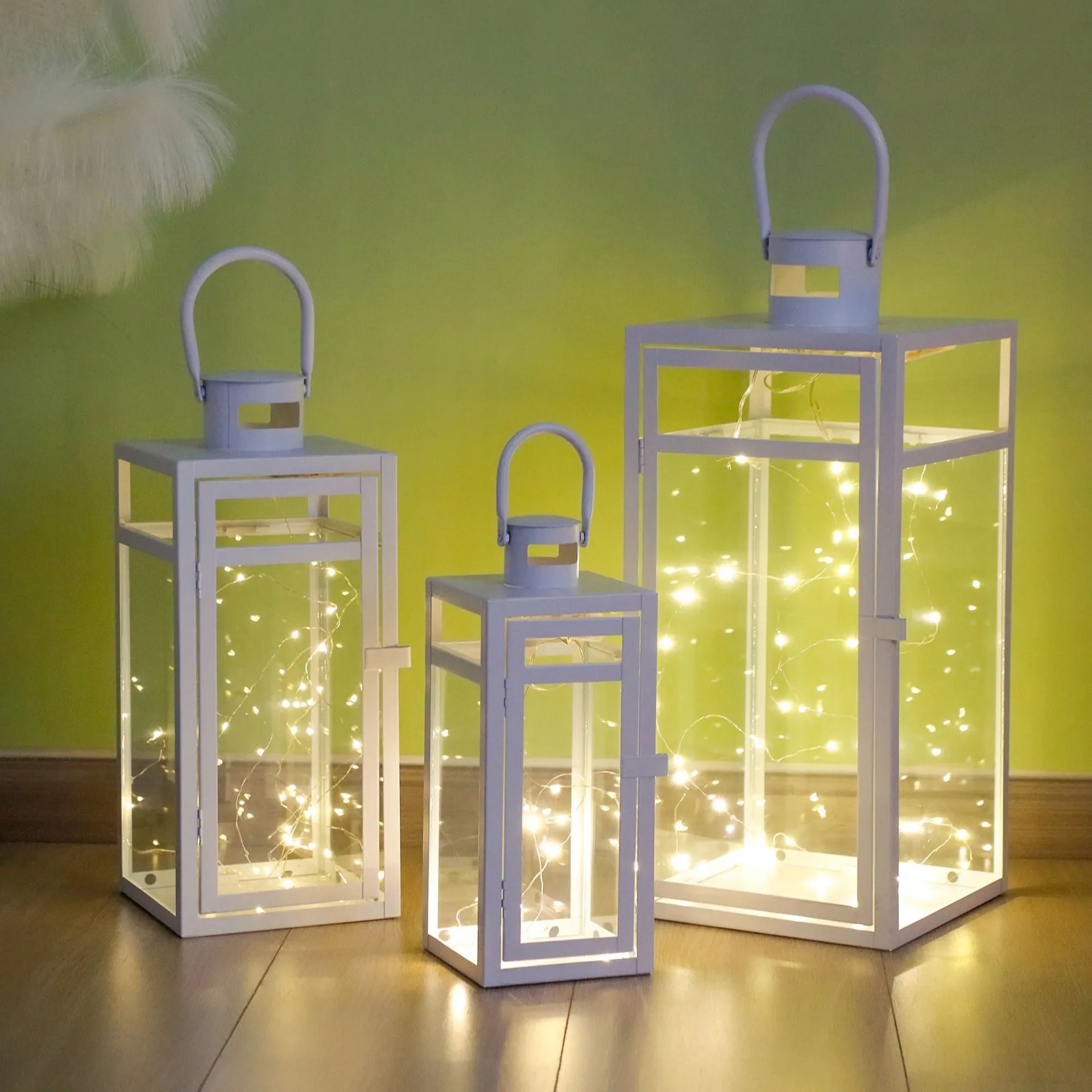 Set of 3 Metal Candle Lantern-12/15/19