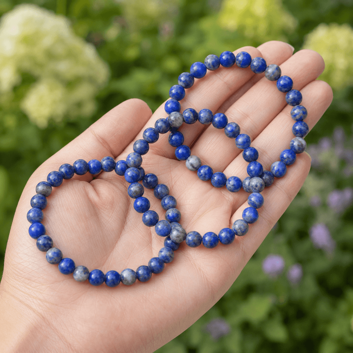 Lapis Lazuli Bracelet | Lapis Stone Bracelet (Angelic Communication and Luck).