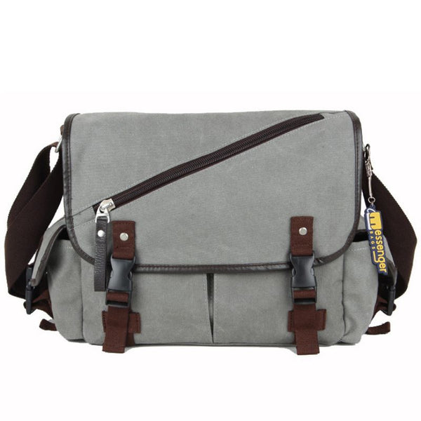 Large Classic Canvas Messenger Bag