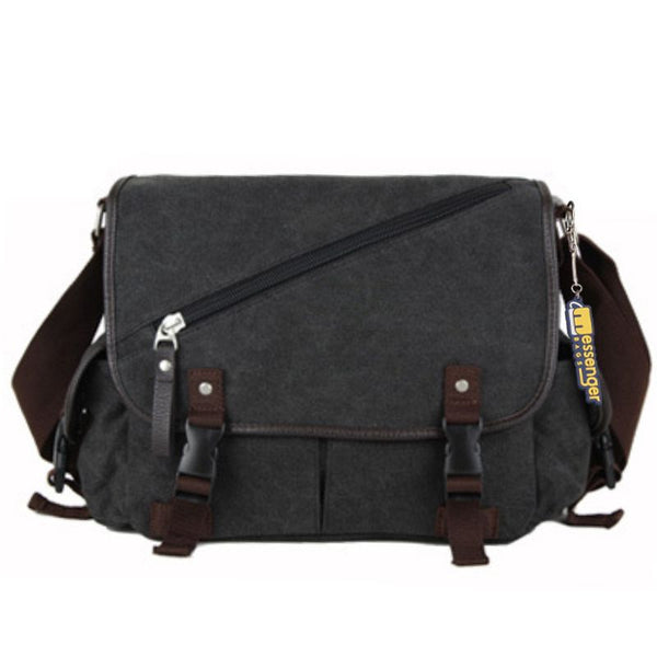 Large Classic Canvas Messenger Bag