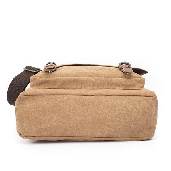 Large Waxed Canvas Messenger Bag
