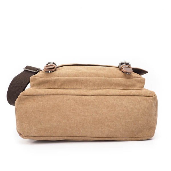 Large Waxed Canvas Messenger Bag