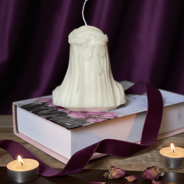 Large Veiled Lady Sculpture Candle