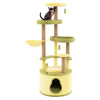 Large Avocado Cat Tree Multi-level Cat Tower with Private Condo-Green - Green