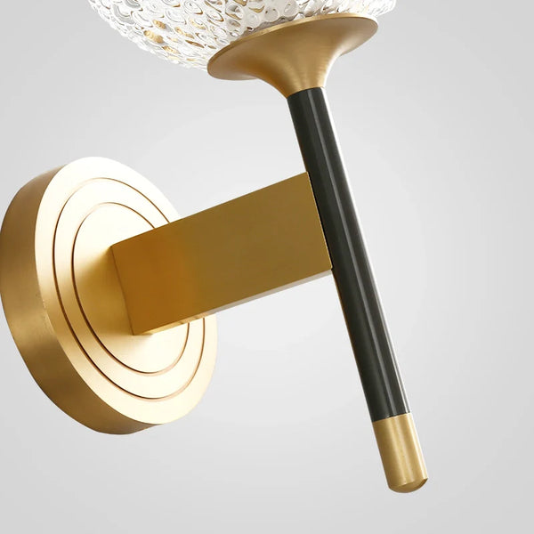 Lattice Glass Wall Sconce