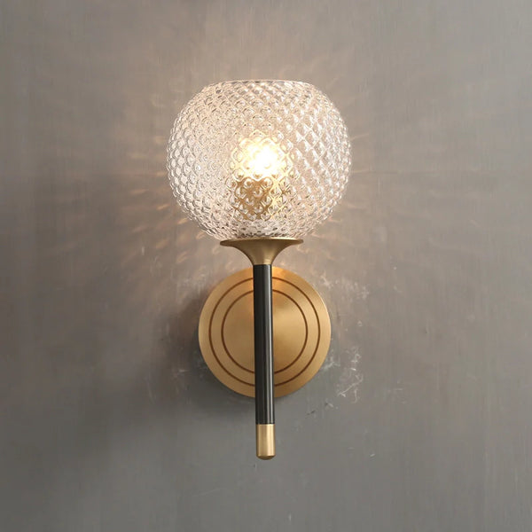 Lattice Glass Wall Sconce