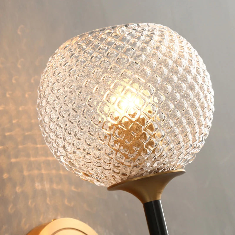 Lattice Glass Wall Sconce