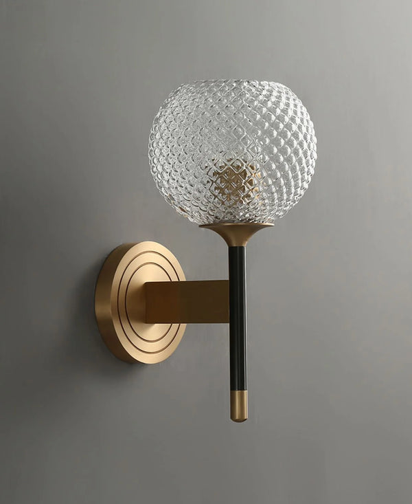 Lattice Glass Wall Sconce