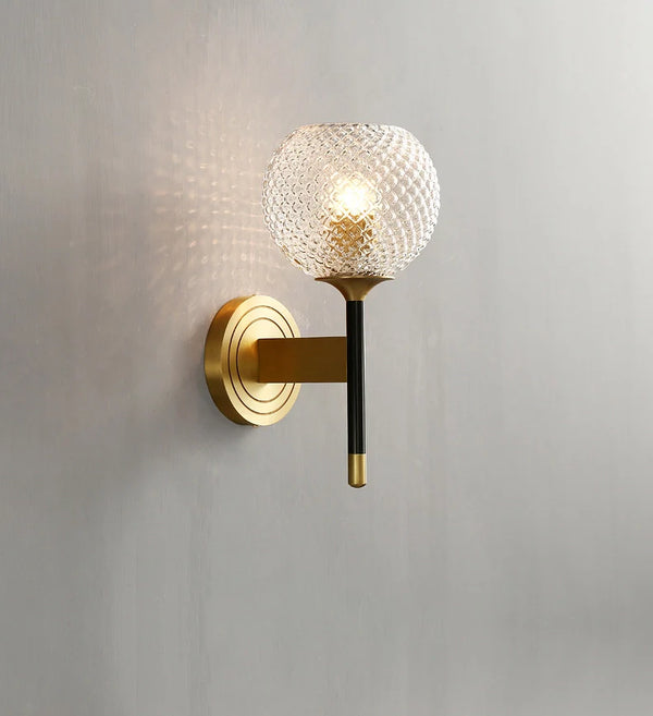 Lattice Glass Wall Sconce