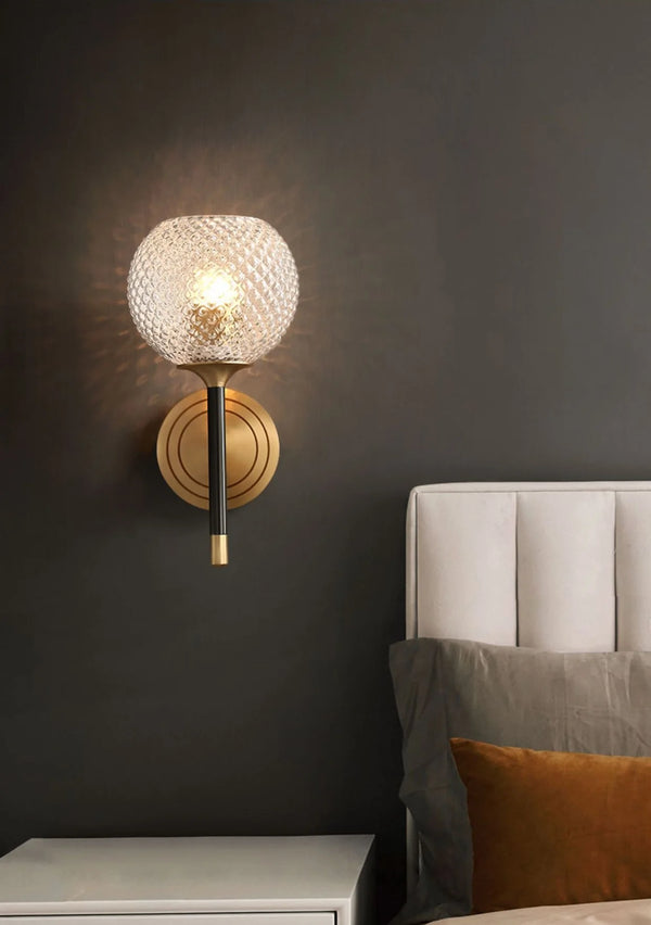 Lattice Glass Wall Sconce