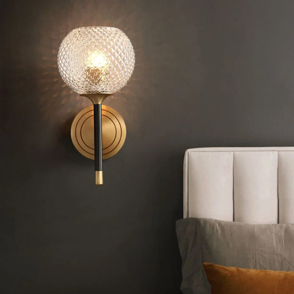 Lattice Glass Wall Sconce