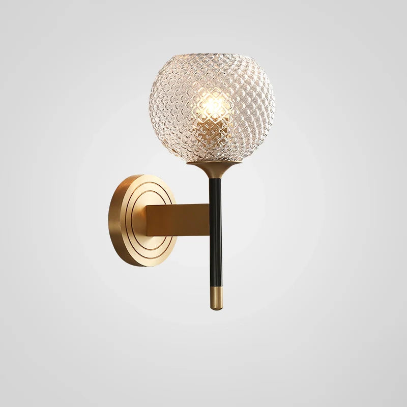 Lattice Glass Wall Sconce