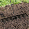 Lawn Leveling Rake 46 x 10 Inch Heavy Duty Lawn Level Tool for Soil-Black