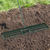 Lawn Leveling Rake 46 x 10 Inch Heavy Duty Lawn Level Tool for Soil-Green