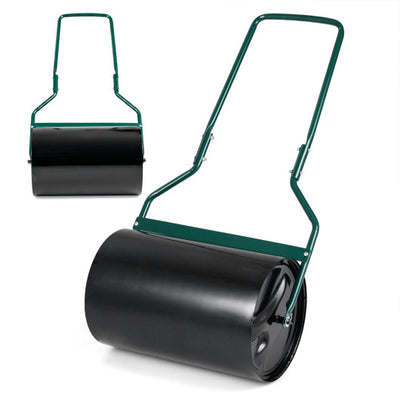 Lawn Roller 12 Gallon Water/Sand Filled Garden Drum Roller with U-shape Handle