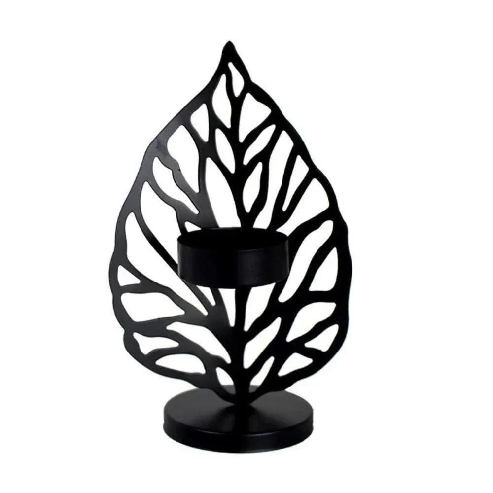 Leaf Metal Candle Holder Decorative