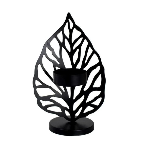 Leaf Metal Candle Holder Decorative