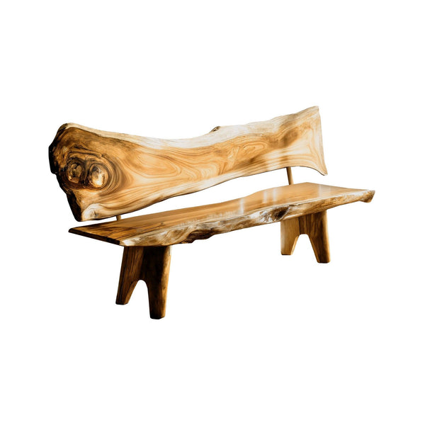 Leafwave Live Edge Indoor Bench