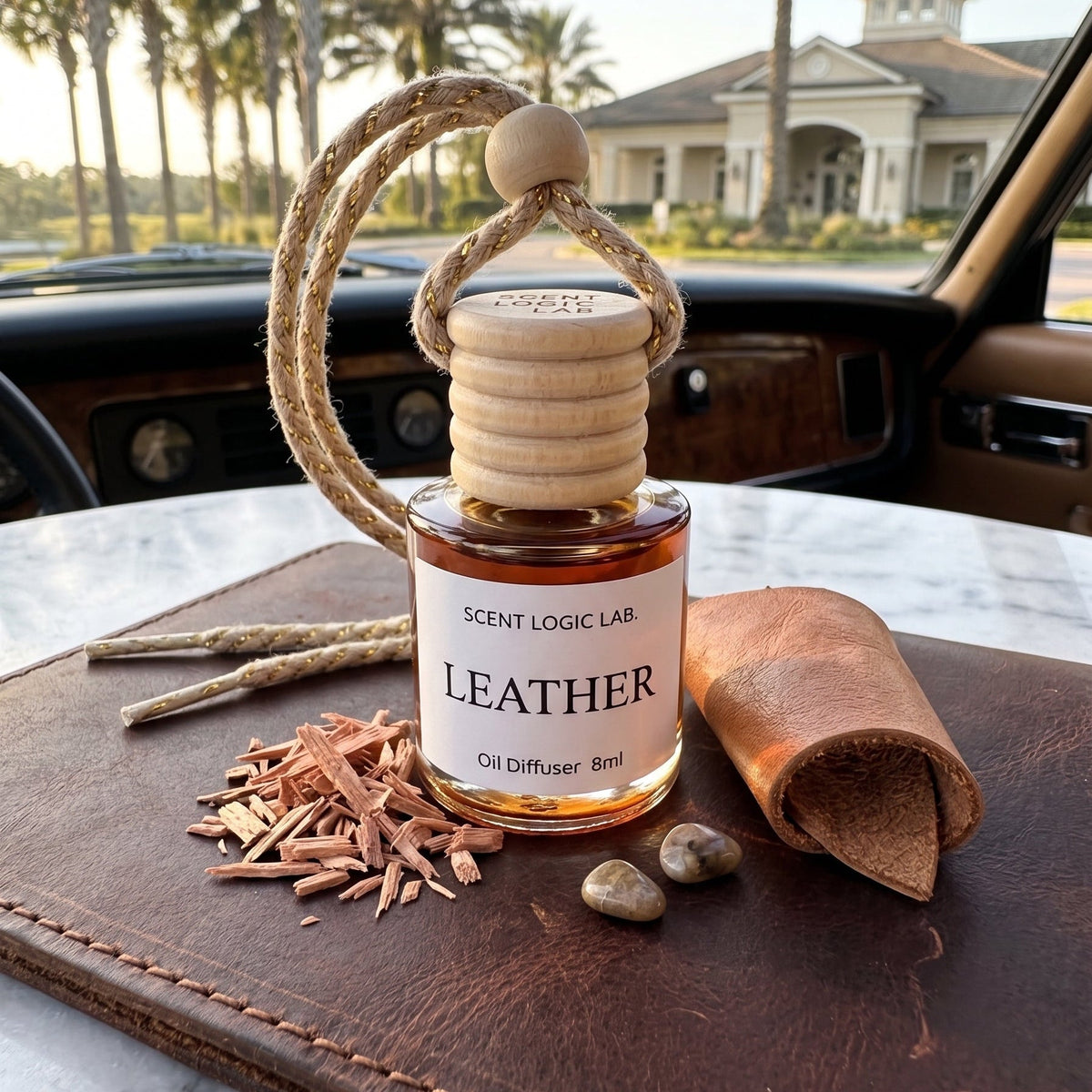 Luxury Car Diffuser — Nature Scents, 8ml Refillable, Long-Lasting Fragrance