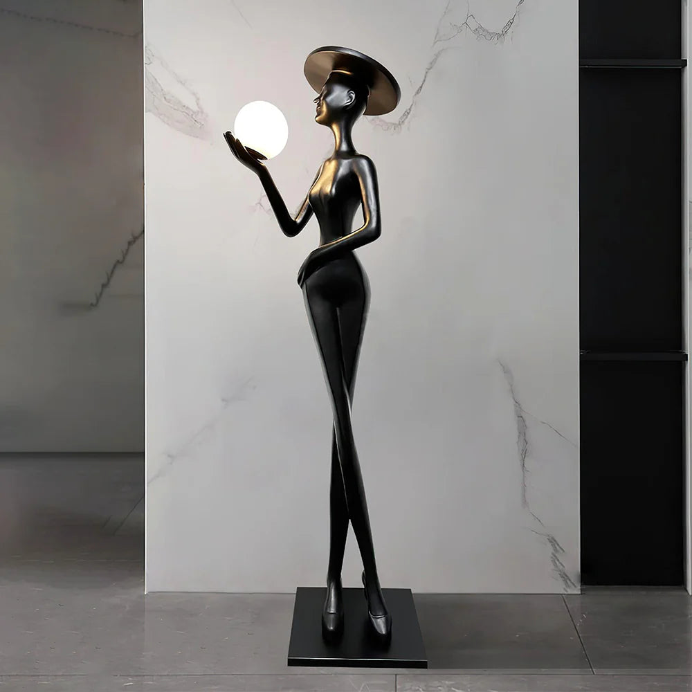 Lexa Sculpture Figure Floor Lamp