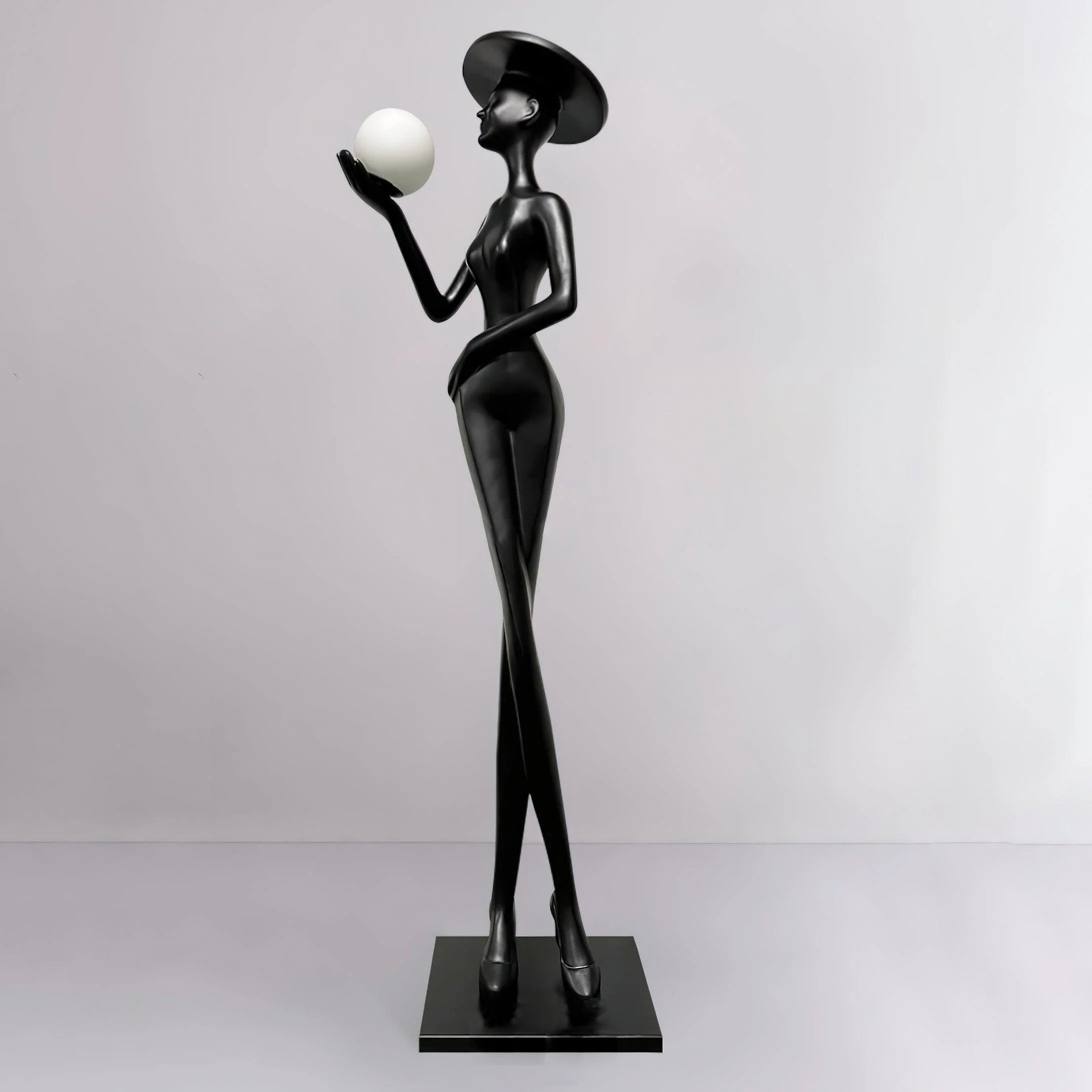 Lexa Sculpture Figure Floor Lamp
