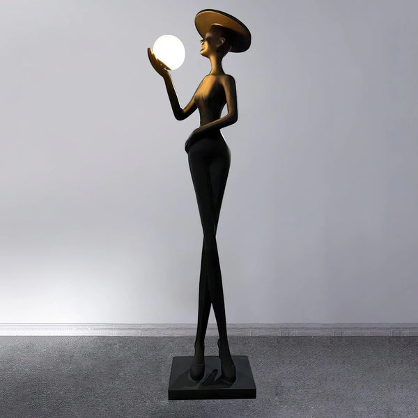 Lexa Sculpture Figure Floor Lamp