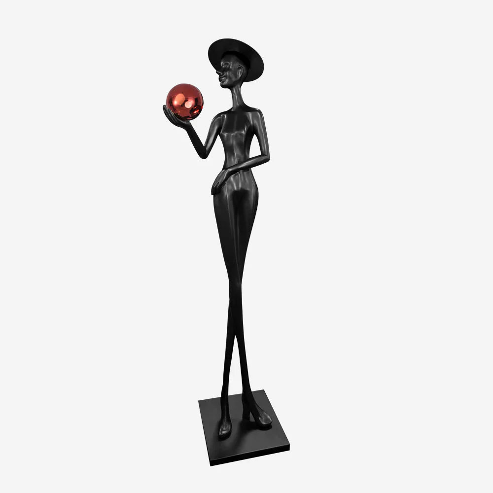 Lexa Sculpture Figure Floor Lamp