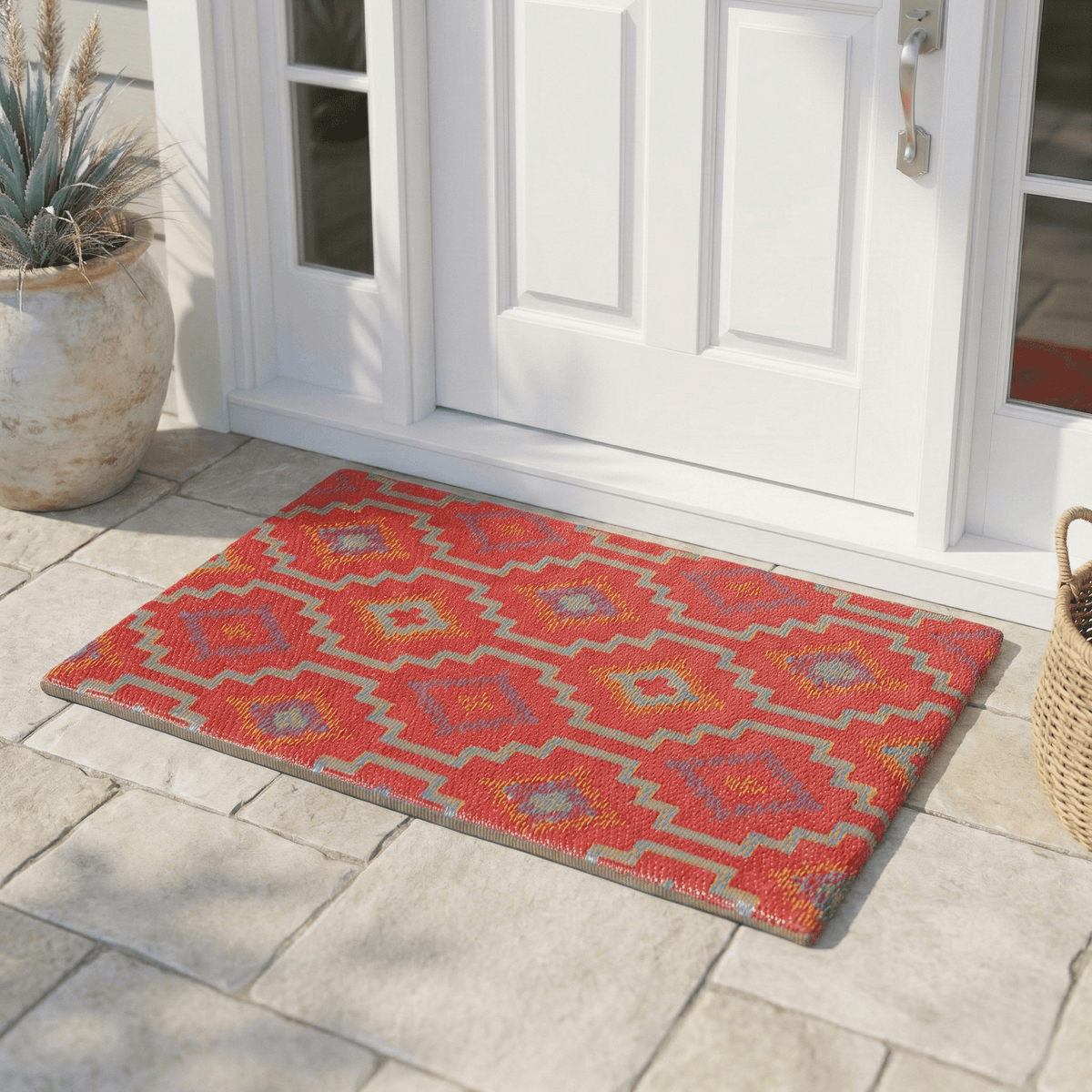 Lhasa Orange & Violet Outdoor Doormat – 24