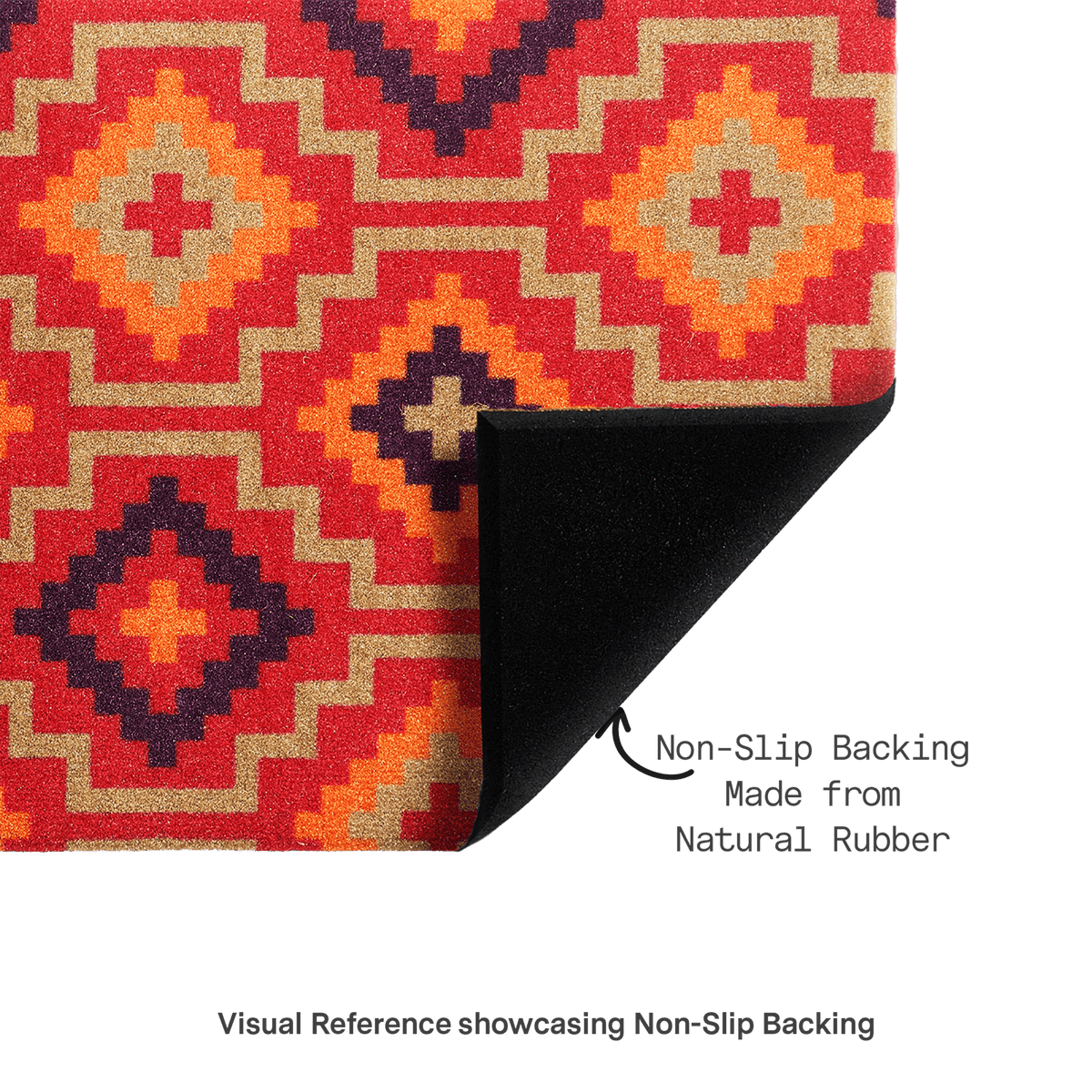 Lhasa Kilim - Red Coir Doormat