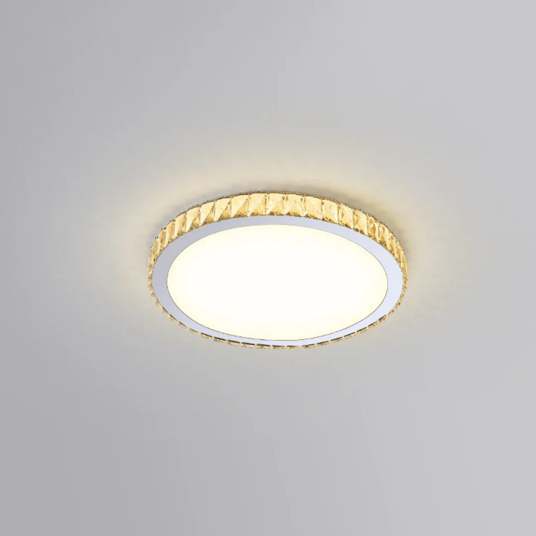 Light Luxury Round Crystal Ceiling Lamp