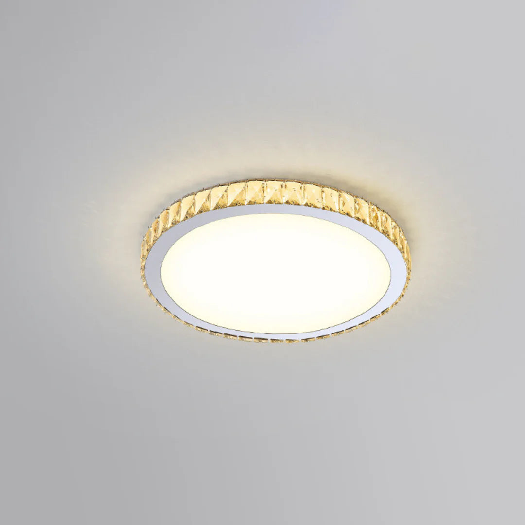 Light Luxury Round Crystal Ceiling Lamp