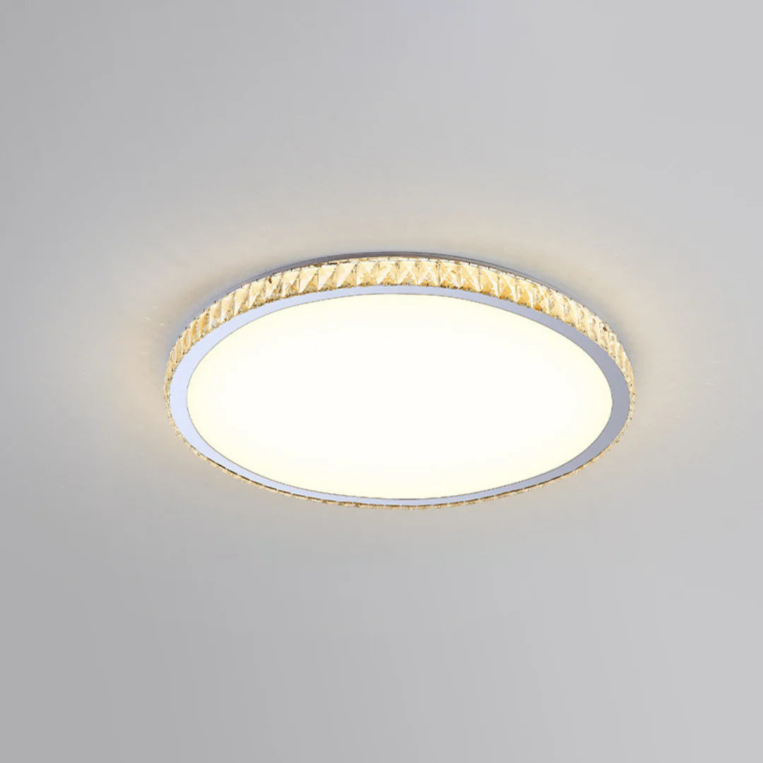 Light Luxury Round Crystal Ceiling Lamp