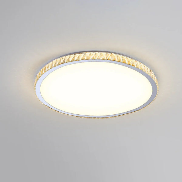 Light Luxury Round Crystal Ceiling Lamp
