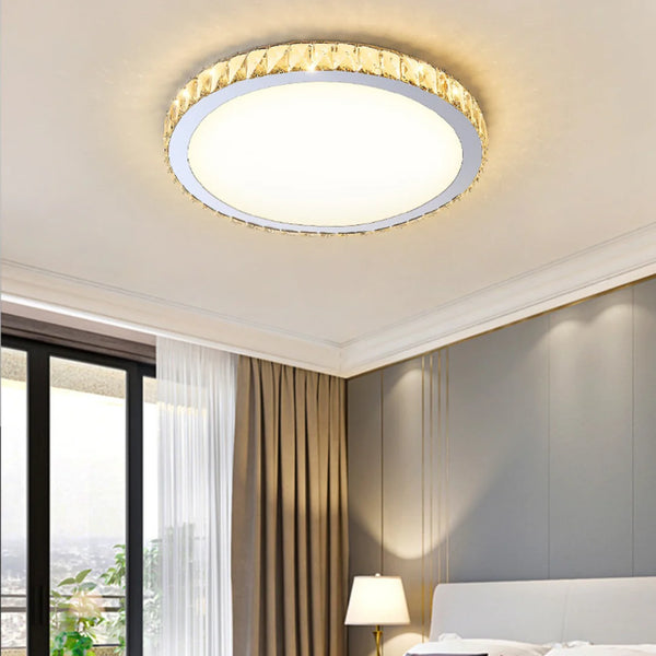 Light Luxury Round Crystal Ceiling Lamp